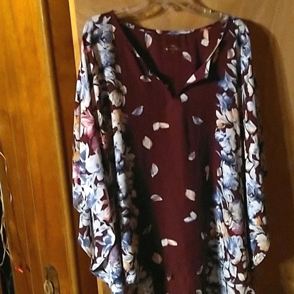 Princess Cruises, Floral Blouse, Berry, Large